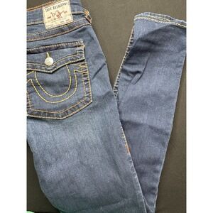 True Religion World Tour Stella Low Rise Skinny Jeans Women's Size 33x31
